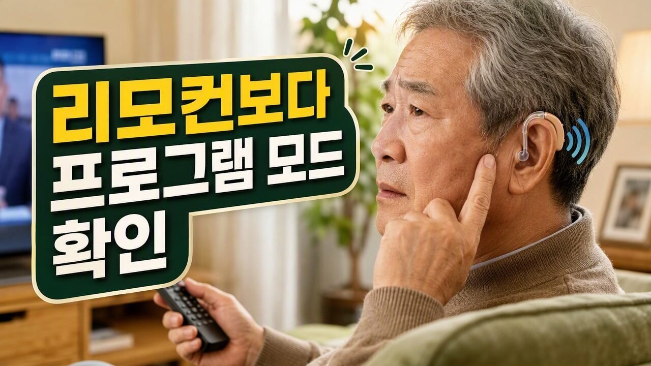 보청기 착용 후 TV 소리가 너무 이질적으로 들릴 때, 리모컨·블루투스 연결 전 먼저 확인할 조건 3가지
