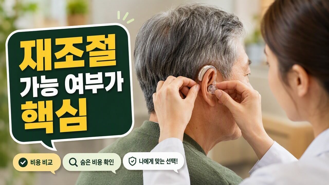 보청기 피팅 비용 아끼려다 생기는 문제, 재조절까지 염두에 두고 비교할 선택 기준 5가지