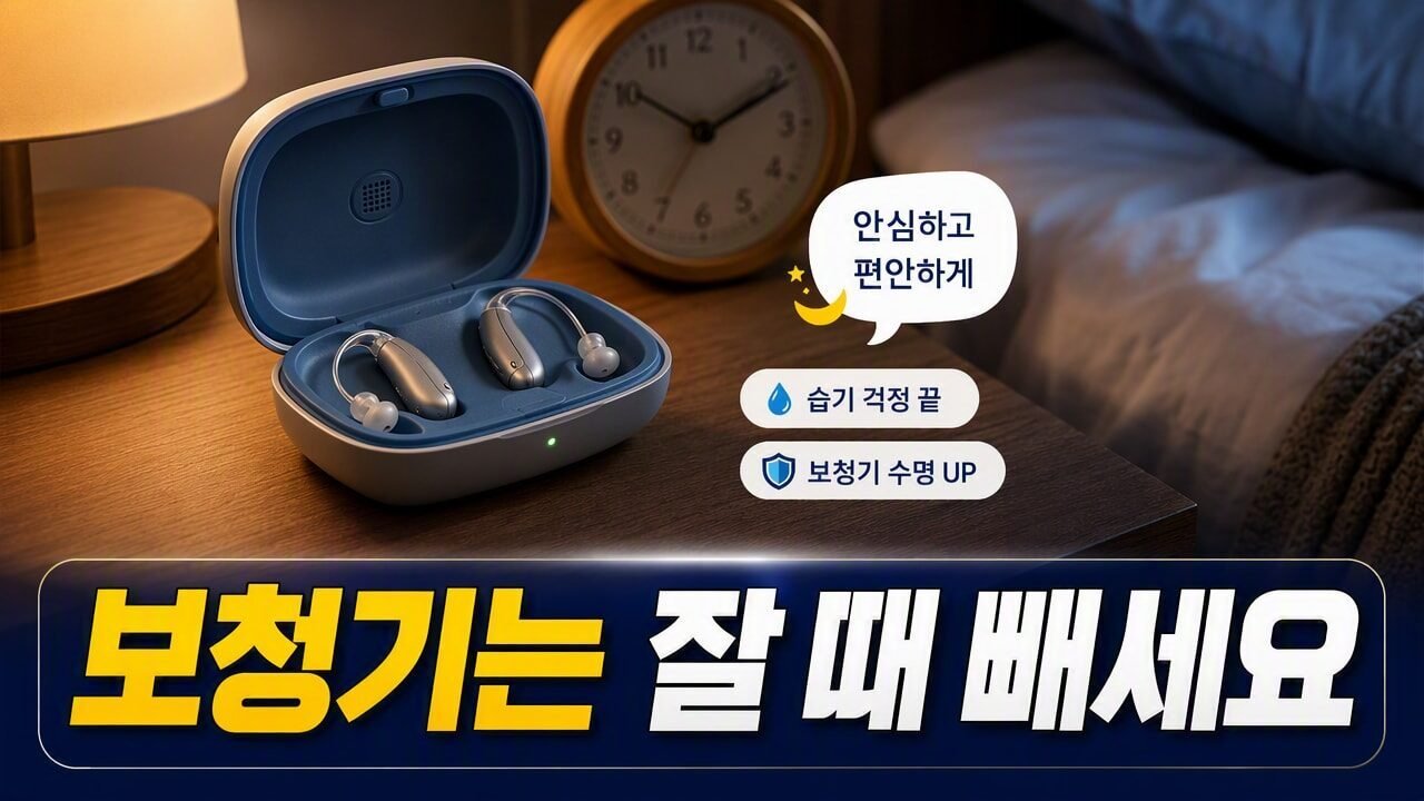 보청기 잠잘 때 빼야 할까? 취침 전 보관과 다음 날 착용을 가르는 기준