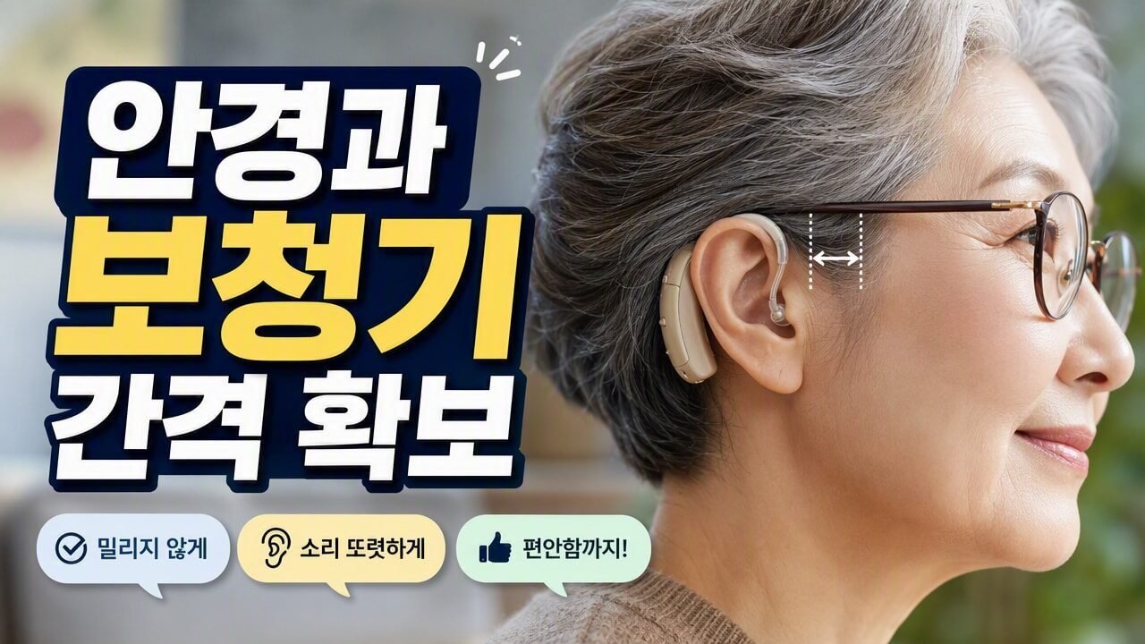 보청기 안경과 함께 착용할 때 귀 뒤가 눌린다면, 불편함을 줄이는 피팅 확인법