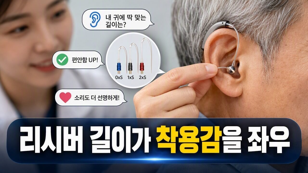 보청기 리시버 길이가 맞지 않으면 생기는 불편, 귀 모양별 교체 판단법
