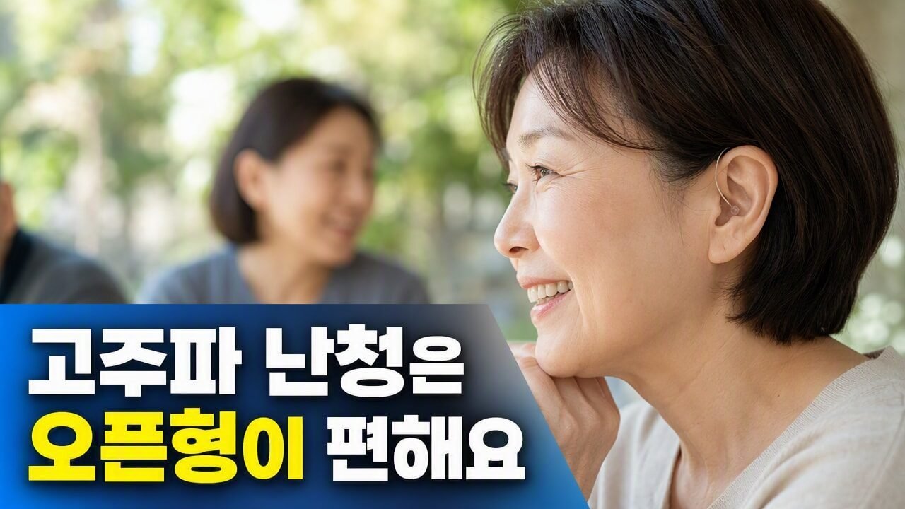 가락동보청기 고주파 난청일 때 오픈형과 귓속형 중 어떤 형태가 더 편할까