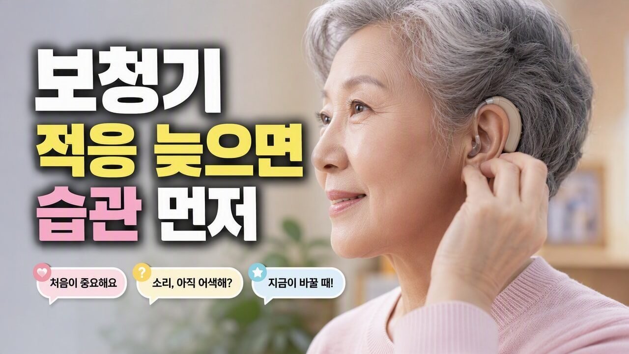 보청기 적응이 늦어질 때 가장 먼저 의심할 3가지 습관, 착용 시간보다 중요한 요소