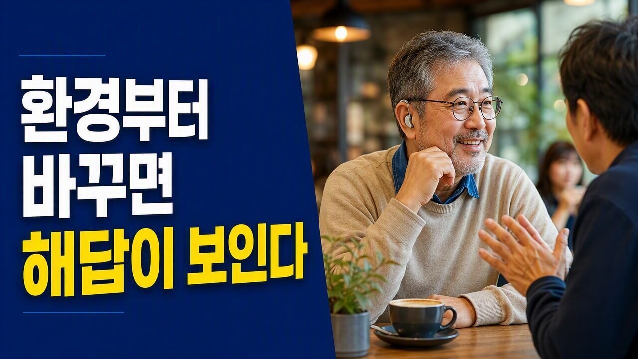 보청기 착용 후 대화가 들리는데 이해가 안 될 때, 소리보다 먼저 확인할 환경별 청취 전략 4가지