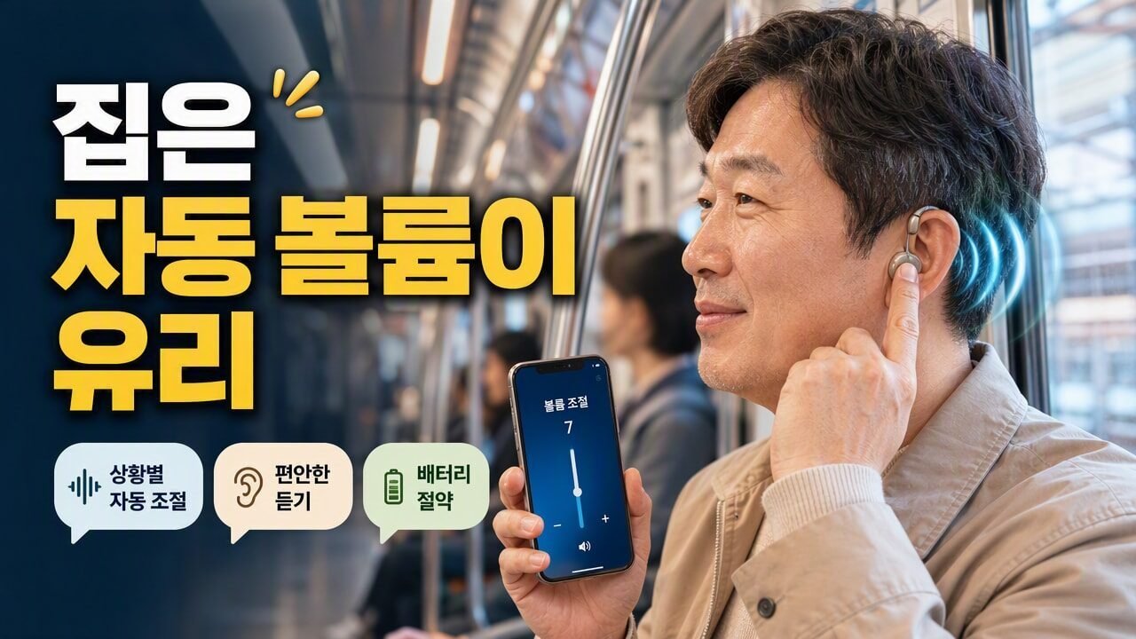 보청기 자동 볼륨 vs 수동 볼륨, 집·지하철에서 실제로 체감이 갈리는 선택 기준은?