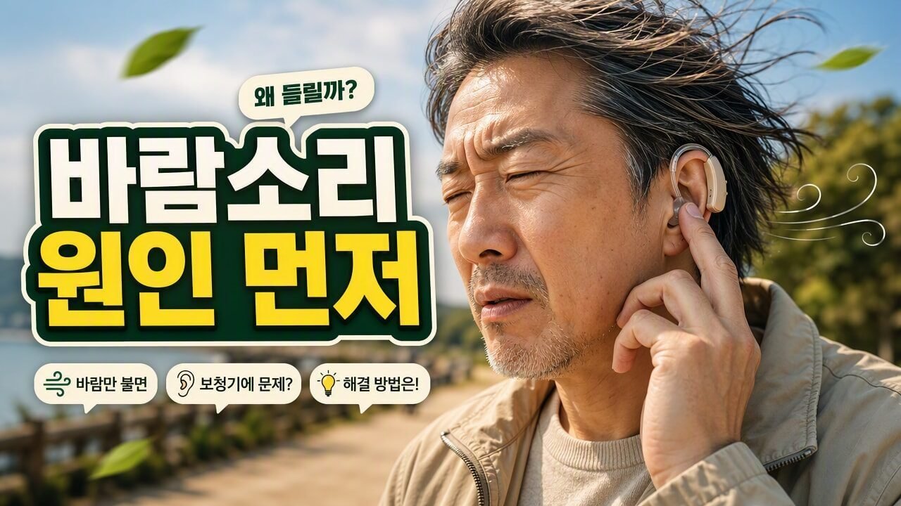 보청기에서 ‘바람소리’가 유독 심할 때 점검 순서, 마이크 위치보다 먼저 볼 것