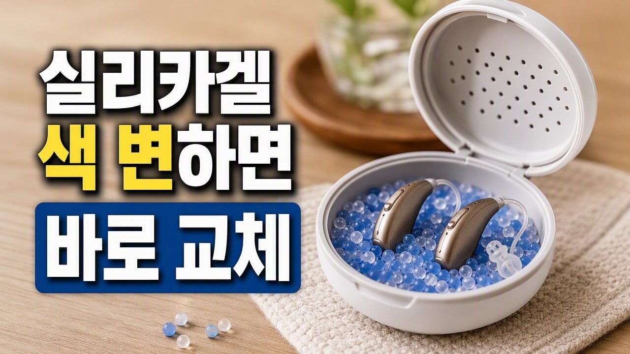 보청기 습기제거제 실리카겔 교체 시기 알아보는 알갱이 색상 변화 기준